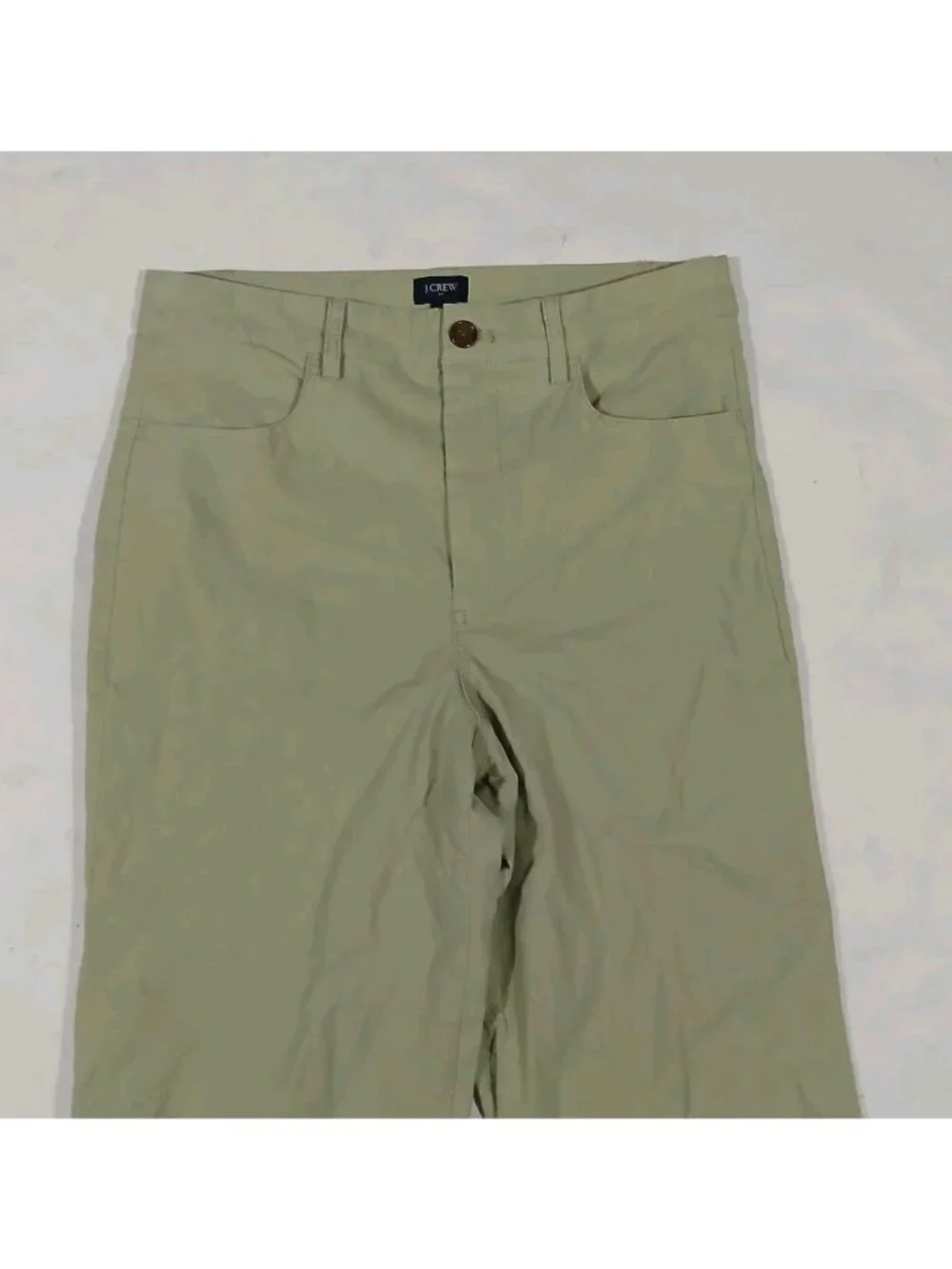 J. Crew Ella Wide Leg Linen Blend Cropped Pants